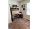 Functional home office features built-in shelves and desk space with a rustic, patterned rug at 200 Timber Ridge Dr, Mcdonough, GA 30252