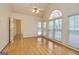 Bright bedroom with hardwood floors and large windows at 195 Youngs Cir, Fayetteville, GA 30215