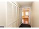 Hallway with closet providing convenient access to the front entrance at 155 Glenwood Ln, Fayetteville, GA 30215