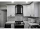 Well-equipped kitchen features modern appliances, white cabinets, and mosaic tile backsplash at 3281 Nina Way, Douglasville, GA 30135