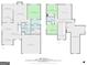 Floorplan showcasing living room, kitchen, Primary bedroom, bonus room and general layout of first and second floors at 243 Long Dr, Mcdonough, GA 30253
