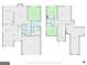 Layout of first and second floors featuring bedrooms, bonus room, garage, and overall floorplan design at 243 Long Dr, Mcdonough, GA 30253