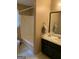 Clean bathroom with a tub-shower combination and a vanity with traditional cabinetry at 57 Kristina Ct, Acworth, GA 30101