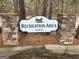 Stone entrance to the Recreation Area with decorative carriage sign at 57 Kristina Ct, Acworth, GA 30101