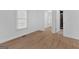 Bedroom with hardwood floors and bathroom access at 1222 Forrest, Atlanta, GA 30344