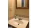 Bathroom featuring a sink with a standard mirror and basic fixtures at 2421 Rockbridge Sw Rd, Stone Mountain, GA 30087