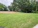 Expansive green lawn surrounded by mature trees offers a serene and private backyard setting at Lot C Montannas Way, Moreland, GA 30259