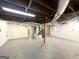 Partially finished basement with exposed ductwork and mechanical equipment at 3820 Union Sw Rd, College Park, GA 30349