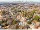 Aerial view showcasing the neighborhood and surrounding areas with the city skyline in the background at 1055 Ormewood Se Ave, Atlanta, GA 30316