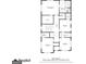 Detailed floor plan showcasing layout of second floor, including bedrooms, bathrooms and laundry area at 1055 Ormewood Se Ave, Atlanta, GA 30316