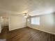 Bright living area with new flooring and a ceiling fan for added comfort at 1756 Lynn Ln, Decatur, GA 30032