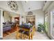 Inviting breakfast nook featuring a table with seating, beautiful views, and easy access to living areas at 50 Red River Ct, Covington, GA 30014