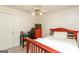 Bedroom featuring light-colored walls, a ceiling fan, and wood-look flooring at 417 River Trace Dr, Villa Rica, GA 30180