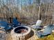 A cozy backyard fire pit area with comfortable seating, perfect for gathering and enjoying the outdoors at 709 Prestige Pt, Peachtree City, GA 30269