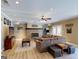 The living room offers a stone fireplace, media center, and leads to a recreation and outdoor area at 709 Prestige Pt, Peachtree City, GA 30269