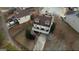 Aerial view of a two-story home with a spacious deck and well-maintained yard at 2683 Mariner Way, Villa Rica, GA 30180