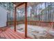 Spacious outdoor back porch with natural view at 787 N Ola Rd, Mcdonough, GA 30252