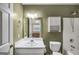 Bathroom with white vanity, toilet, and shower at 11531 E Lovejoy Rd, Hampton, GA 30228