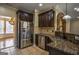 Kitchen with granite countertops, stainless steel appliances, and breakfast bar at 3028 Hallman Cir, Marietta, GA 30064