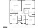 Detailed floorplan showing layout of bedrooms, bathrooms, laundry, hall and primary suite at 1870 Wildcat Trace Cir, Lawrenceville, GA 30043