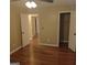 Bedroom featuring a ceiling fan and closet at 10020 Crystal Ter, Jonesboro, GA 30238