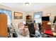 Bedroom with neutral carpet, media devices and reclining armchair at 62 Honey Ln, Mcdonough, GA 30252