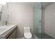 Stylish bathroom with walk-in shower, modern vanity, and sleek fixtures at 2870 Pharr Nw Ct # 2008, Atlanta, GA 30305