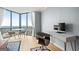 This condominium has a work space and eating area with views from the floor-to-ceiling corner windows at 2870 Pharr Nw Ct # 2008, Atlanta, GA 30305