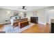 Spacious main bedroom featuring hardwood floors, and ample natural light at 757 Fischer Rd, Sharpsburg, GA 30277