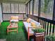 Inviting screened porch with comfortable seating and natural light at 3930 W Side Pl, Ellenwood, GA 30294