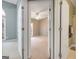 Inviting primary bedroom featuring neutral paint and carpet and a ceiling fan at 9135 Woodhaven Way, Mcdonough, GA 30253
