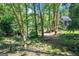Secluded home with a creek running through the backyard, surrounded by lush greenery and trees at 5200A Burruss Mill Rd, Cumming, GA 30041