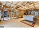 Spacious unfinished basement featuring exposed ceiling and wood supports, ready for customization at 256 Allie Dr, Mcdonough, GA 30252