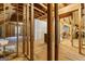 Unfinished basement showing exposed wood framing and duct work at 256 Allie Dr, Mcdonough, GA 30252