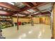 Oversized garage with high ceilings and ample space for multiple vehicles or a workshop at 401 Robinson Rd, Peachtree City, GA 30269