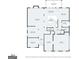 An image displays the home's first floor layout, detailing the room dimensions and spatial arrangement at 1110 Eagles Brooke Dr, Locust Grove, GA 30248