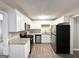 Modern kitchen with stainless steel appliances and white cabinets at 4734 Campbellton Sw Rd, Atlanta, GA 30331
