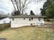 View of the backyard, showing the exterior, back door, and grassy area at 2922 Dale Pl, Decatur, GA 30032