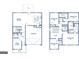 Detailed floor plan showcasing the layout of the two-story home with multiple bedrooms at 150 Oakchase Park Lane, Hampton, GA 30228