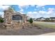 Stone community entrance sign featuring water features welcoming you to The Gates at Pates Creek at 1724 Goodwin Dr # 74, Hampton, GA 30228
