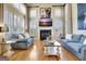 Stylish living room with floor-to-ceiling windows and modern decor at 550 Wentworth Ct, Fayetteville, GA 30215