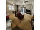 Large living room with a fireplace, ceiling fans, and lots of space at 8380 Cedar Grove & 8400 Teal Road Rd, Fairburn, GA 30213