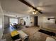 Spacious open-concept living area leading to a dining area and an open kitchen at 8380 Cedar Grove & 8400 Teal Road Rd, Fairburn, GA 30213