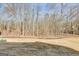 Large private backyard surrounded by mature trees, providing a serene and secluded atmosphere at 859 N Bay Overlook, Villa Rica, GA 30180