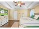 Comfortable bedroom featuring hardwood floors, neutral paint, and stylish furnishings at 1273 Boulevard Lorraine Sw, Atlanta, GA 30311