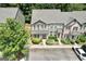 Aerial view of the property showing tidy landscaping and easy parking at 1406 Bayrose Cir # 6B, East Point, GA 30344