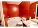 Bathroom showcasing a tub, toilet, and a vanity with a granite top at 1406 Bayrose Cir # 6B, East Point, GA 30344