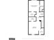 Detailed floor plan of the home's upper level layout and dimensions at 1406 Bayrose Cir # 6B, East Point, GA 30344