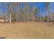 Large backyard featuring mature trees and natural surroundings, offering privacy and space at 245 Longshore Way, Fayetteville, GA 30215