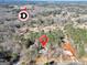 This aerial view shows the location close to a 'D' location at 415 Southmoor Cir, Stockbridge, GA 30281